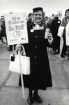 400893 Afbeelding van een protestbijeenkomst voor een betere CAO voor verpleegkundigen bij de Jaarbeurs (Croeselaan) te ...
